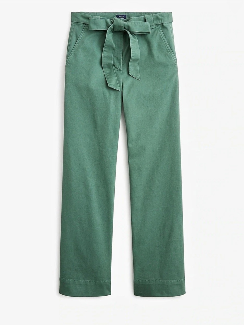 J.Crew Wide Leg Utility Pant Cotton Wide Leg Pants in Green Size 4 NWT